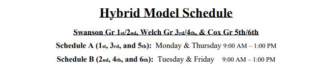 Hybrid bell schedule on campus