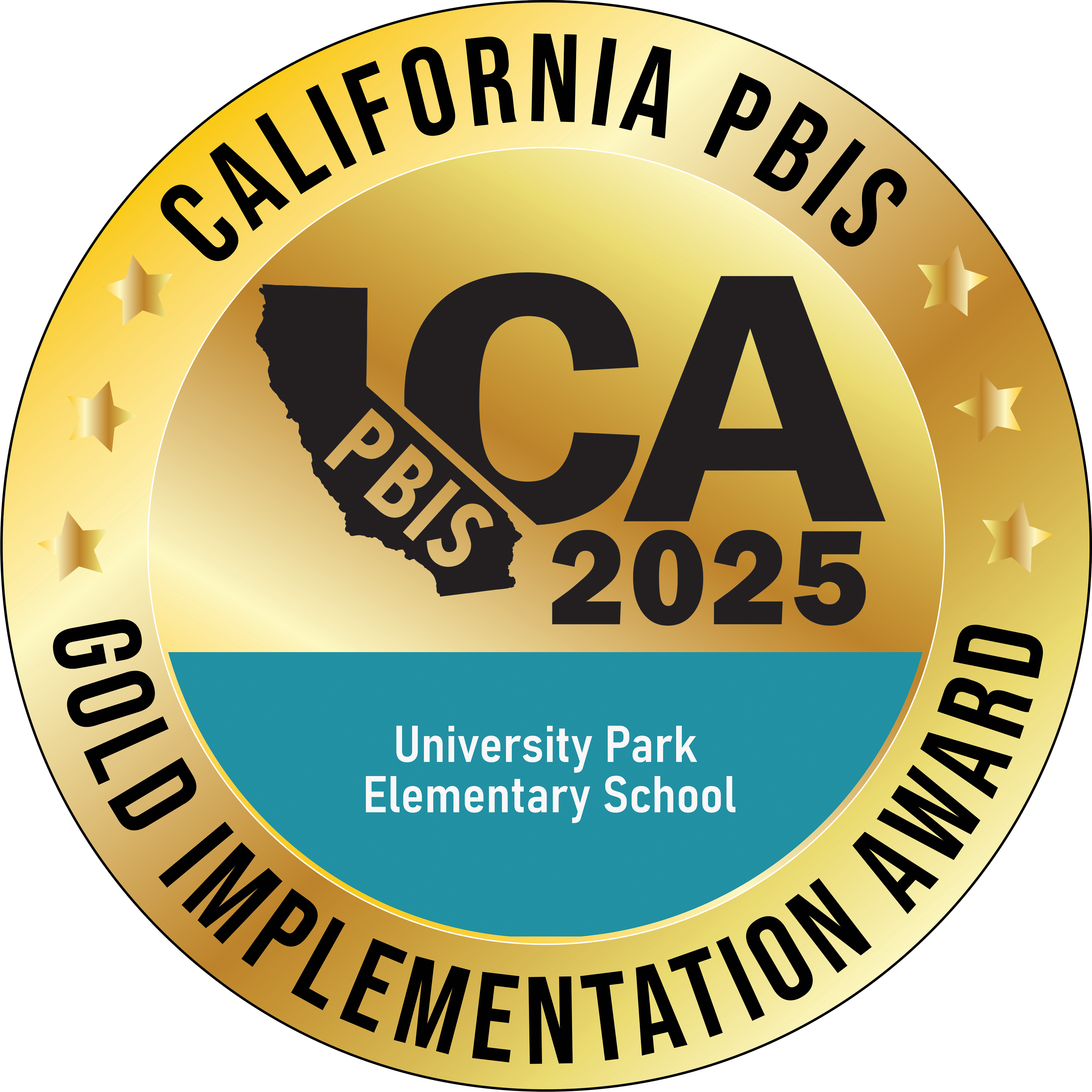 California PBIS 2025 Gold Implementation Award for University Park