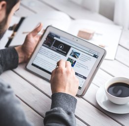 ipad and newspaper