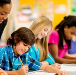 students and teacher